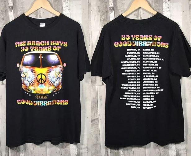 

The Beach Boys 50 Years of Good Vibrations Concert Shirt Unisex T-Shirt M