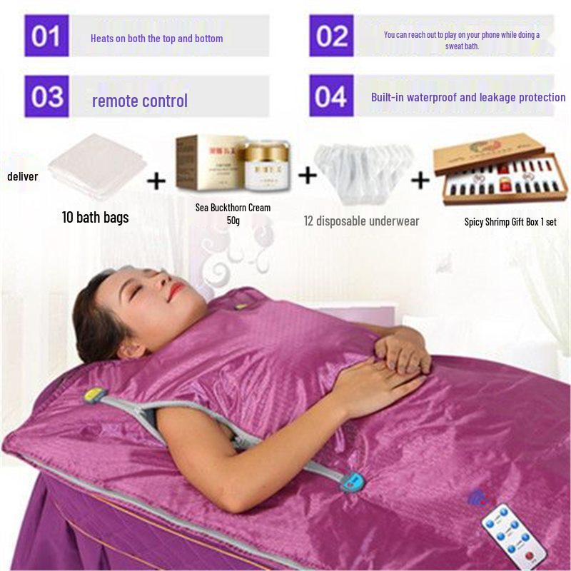 Xu Can Full Moon Home Sauna: Full Body Dehumidifying Sauna Box and Acid Expelling Blanket