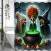 Halloween Magie Hexe Totenkopf Medizin Tank Trank Duschvorhang, Badezimmer Dekorativer Duschvorhang, Wasserdichter Duschvorhang w
