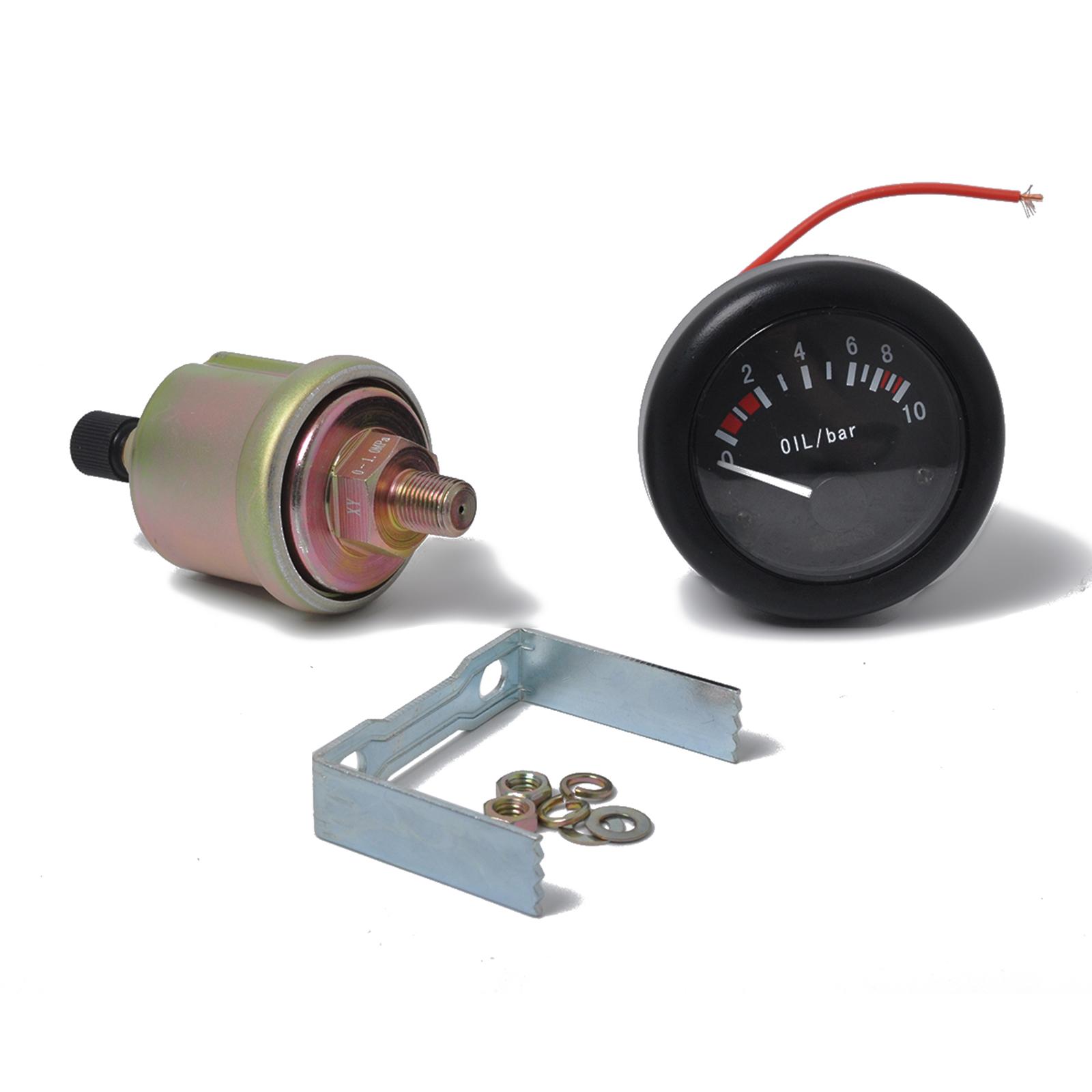 

2 52 мм манометры масла с сигнальной лампой 0 ~ 10 бар индикатор давления масла 1/8NPT датчик давления масла для автомобильных лодок