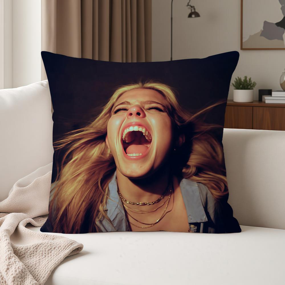 Singer R-Renee Rapp Bite Me Pillow Case Suitable For Bedrooms Living Rooms Cars Home Decoration
