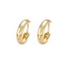 Hoop Alloy Elegant Earrings Minimalist Geometric Circular Gold Silver Gold Rose