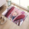 Anime Zero Two Rubber XXL PC Bathroom Mat Anti-slip Absorb Water Long Strip Cushion Bedroon Mat Welcome Doormat