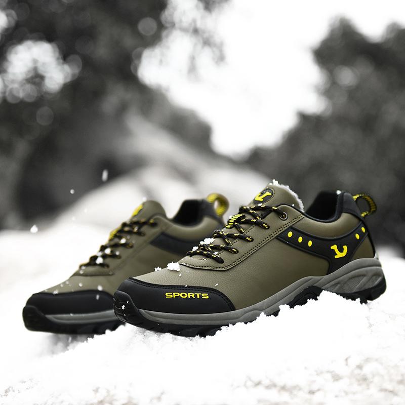 Waterproof Hiking Boots Men Non-slip Wear-resistant Hiking Shoes Women Lightweight Warm Boots Outdoor Sports Shoes 38-47