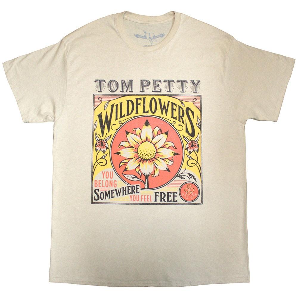 Tom Petty The Heartbreakers Wildflowers T-Shirt Neutral New M