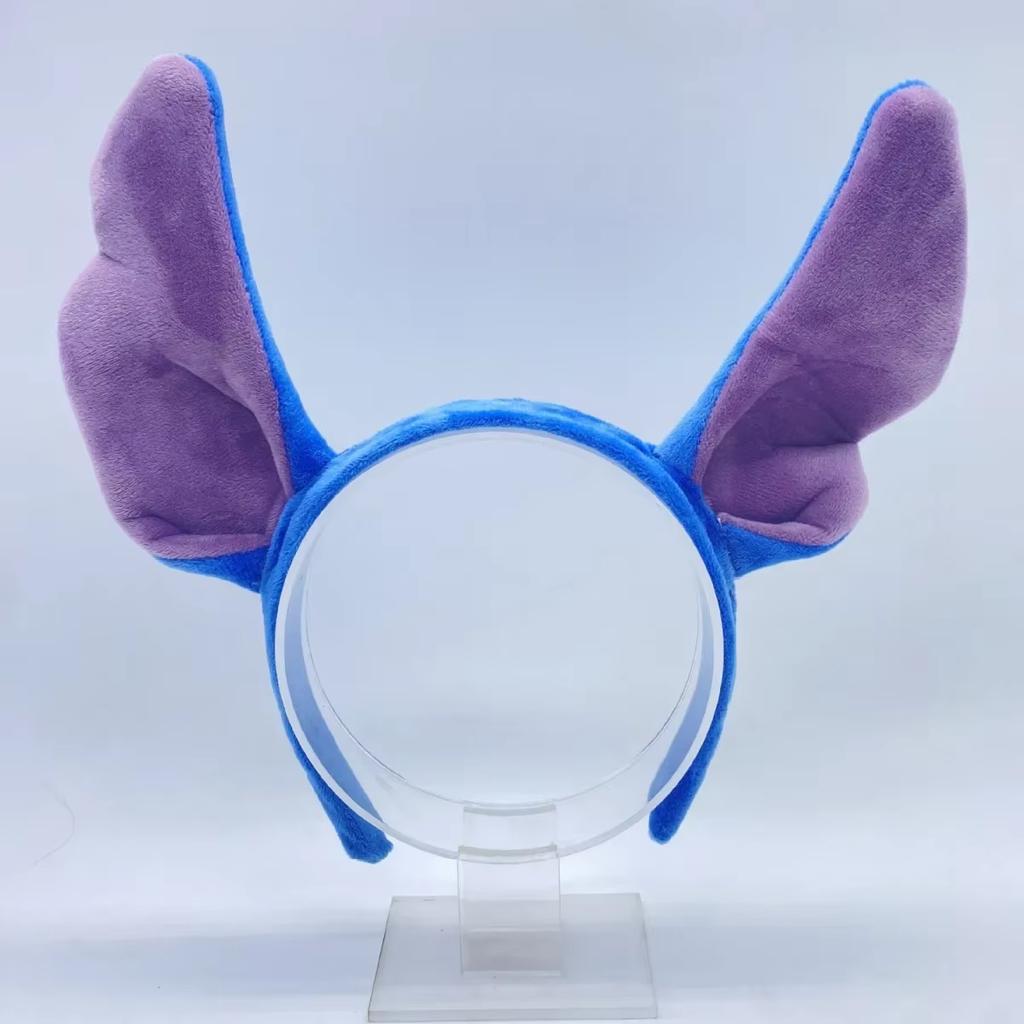 MINISO New Stitch Anime Long Ear Hair Hoop Halloween Cute Stitch Headband Adult Children's Birthday Party Headwear Gifts Toys