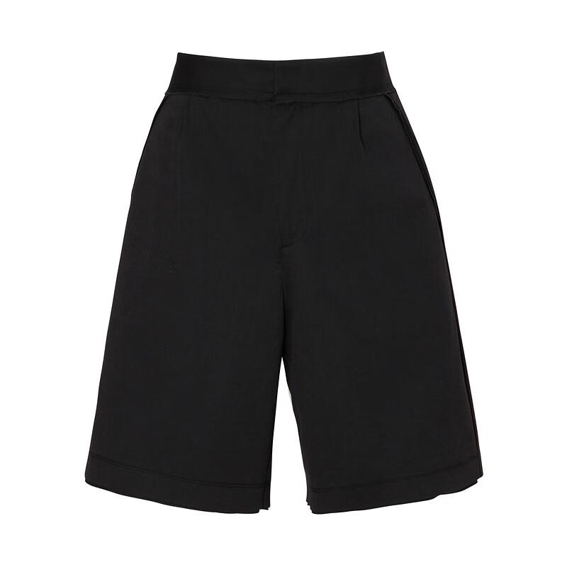 Less Women's Cotton Blend Straight Leg Shorts