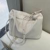 Ladies' Lazy Style Denim Tote Bag Canvas Simple Large Capacity Versatile Diagonal Cross Casual Commuting Buckle Shoulder Bag