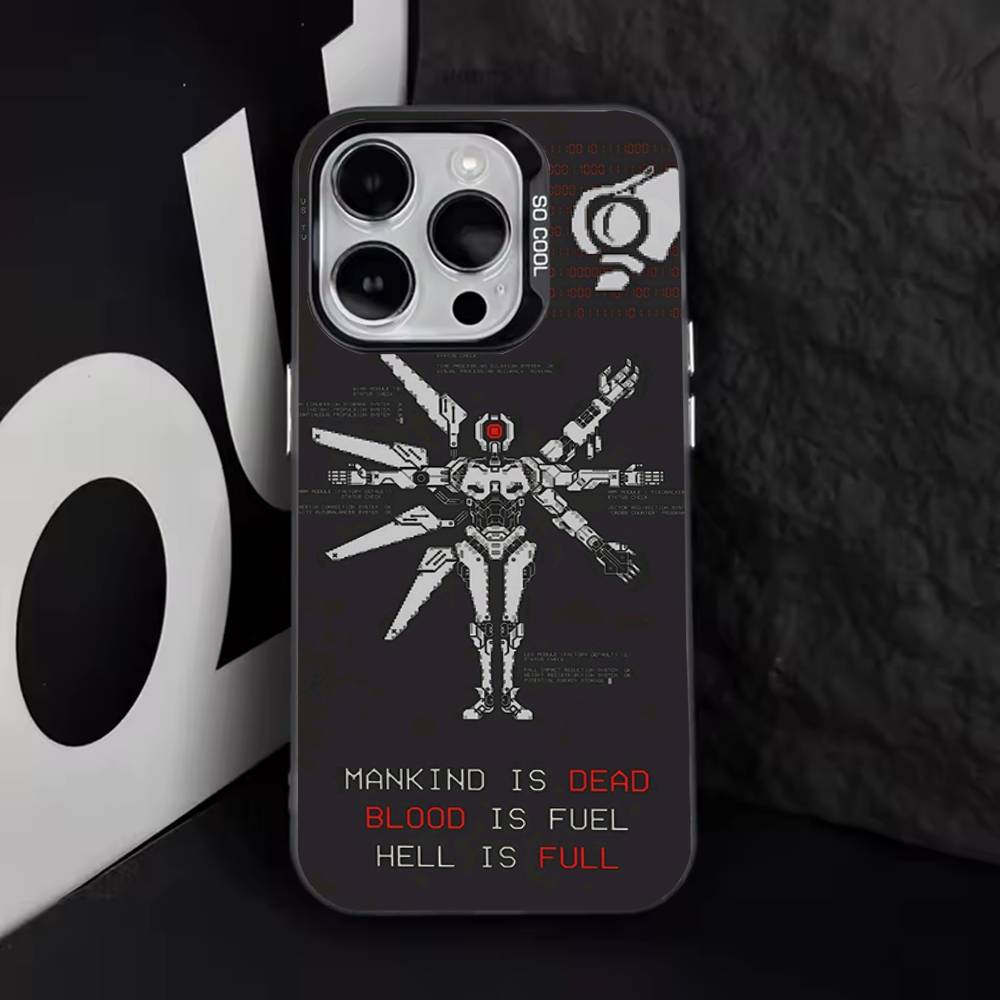 U-Ultrakill Cool For iPhone 11,12,13,14,15,16,17,Pro,Max,Plus,E,Air,Mini Phone Case IMD Matte Black