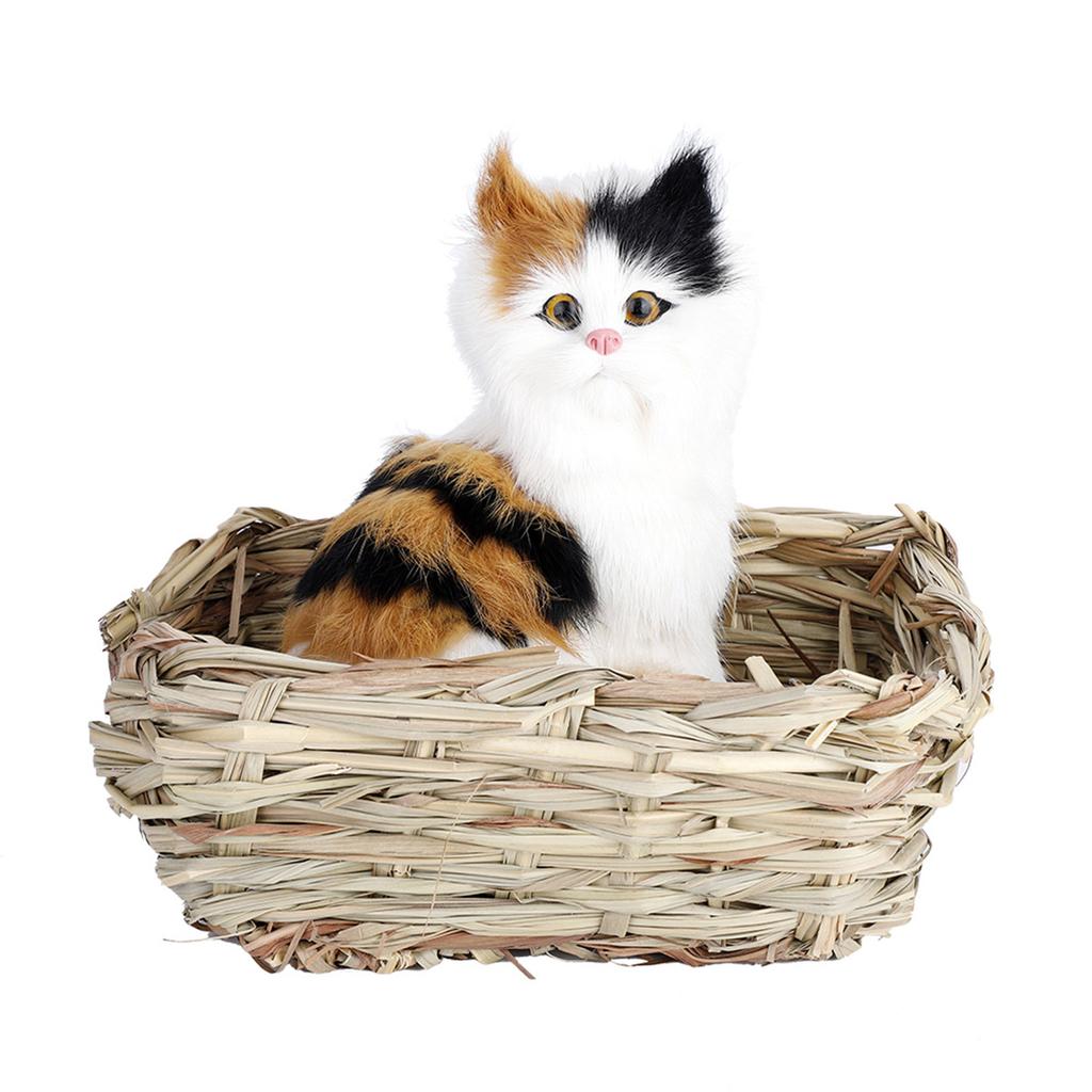 Durable Rabbit Grass House Chew Toy Mat Bed for Hamster Guinea Pig Bunny