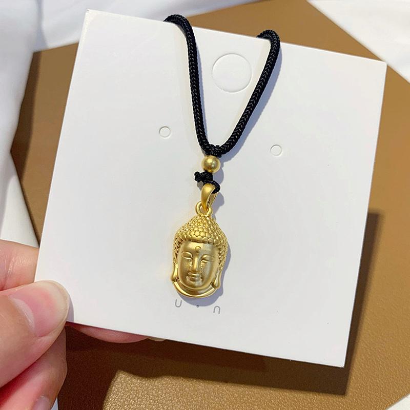 High Quality Buddha Head Pendant Necklace For Men Women Amulet Necklace Buddhist Religious Jewelry Accessories Gifts