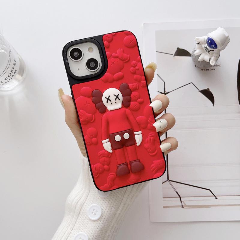 

3D Stereo Sesame Street Phone Case for Apple 15 Pro iPhone 16 Pro Max красный