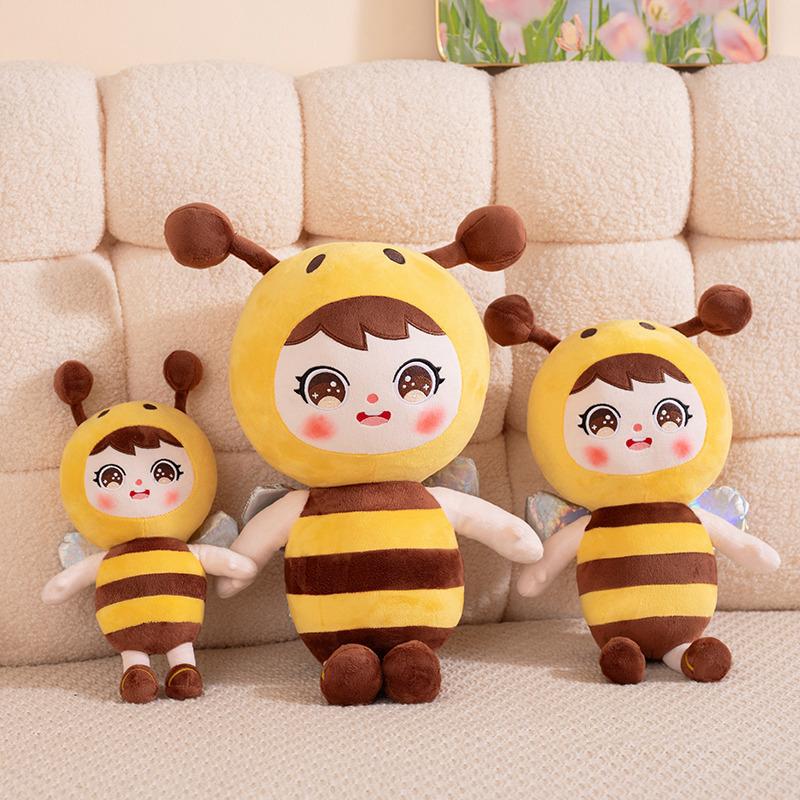 Cute cute bee doll doll plush toy bee doll home sofa pillow girl doll