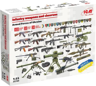 ICM Ukraine Infantry Weapon Rank Insignia Plastic Model 35749 & (Military)