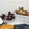 Small Inner Height Increase Women's New Cotton Shoes Autumn and Winter Velvet Versatile Sports Dad Shoes