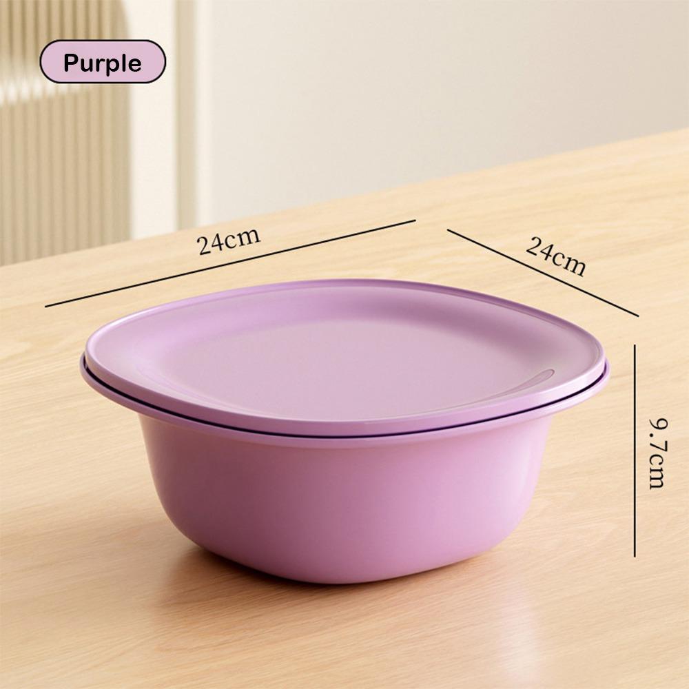 

3-IN-1 Food Strainer Multi-functional Drain Basket Strainer Bowl for Rinsing Fruits Vegetables фіолетовий