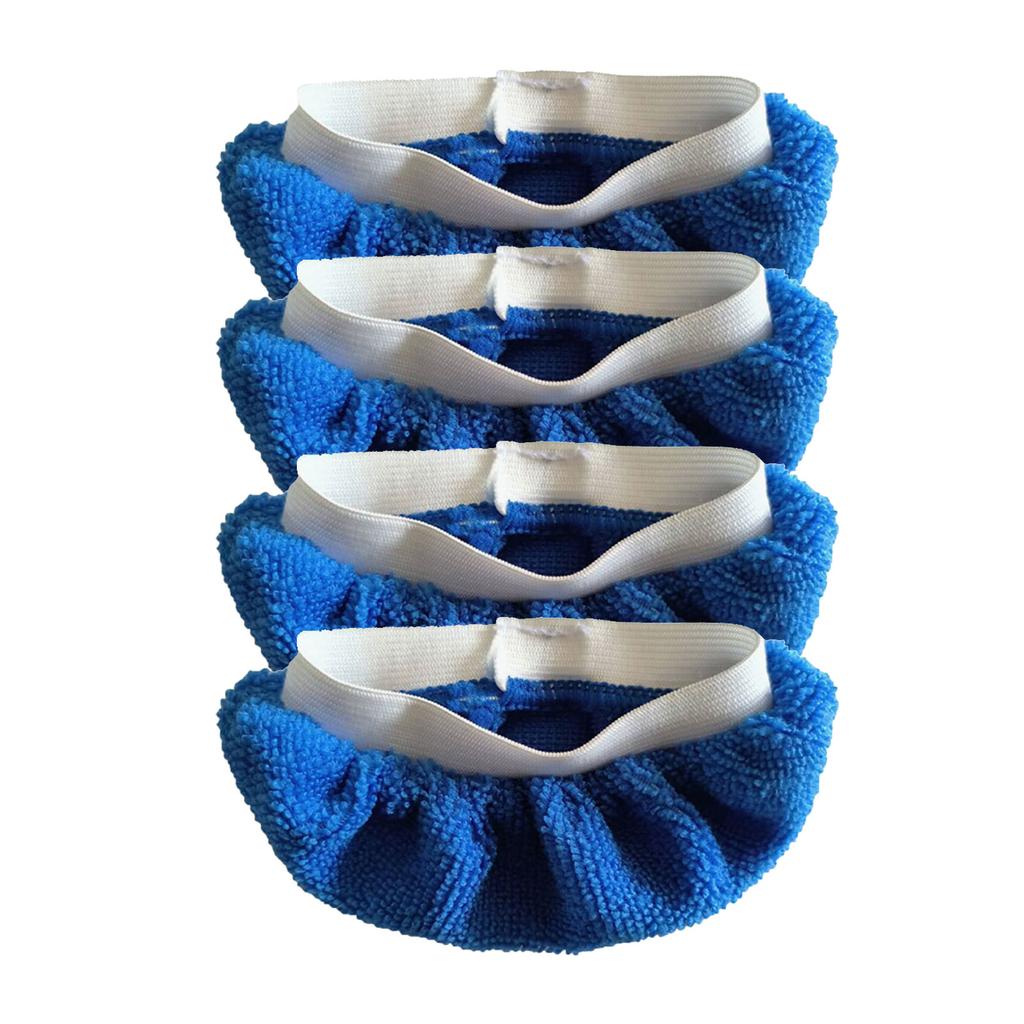 Pack of 4 Steams Mop Replacement Pads for Handheld Steams Cleaners Washable Reusable Microfiber Covers Easy To Install