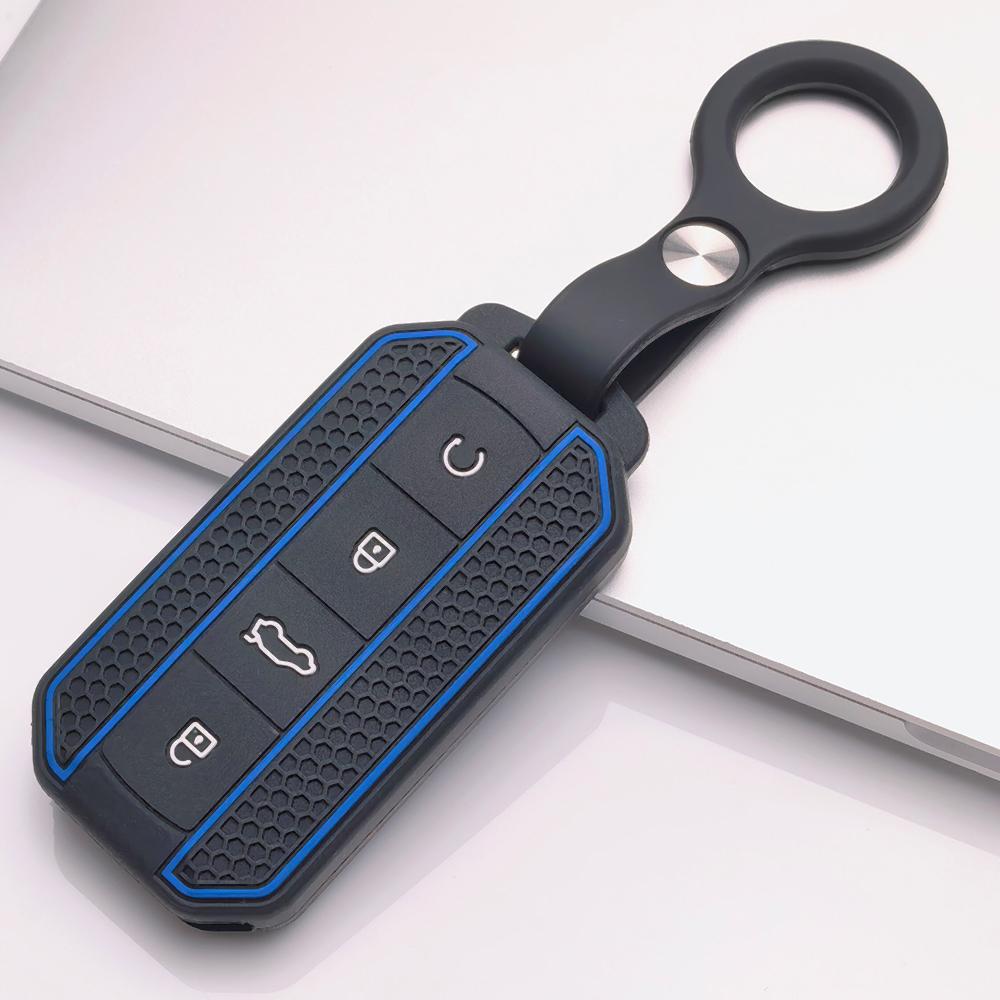 Key Fob Cover for Chery Tiggo Omoda Jaecoo J7 J8 Arrizo Exeed Yaoguang with Keychain Anti-Scratch Guard Shockproof Protection Soft Grip Texture