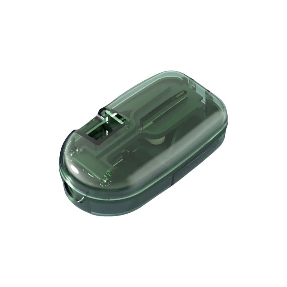 Tragbarer Kunststoff 2-in-1 Tablettenteiler Staubdichte Versiegelte Pillenaufbewahrungsbox Wasserdichter Medikamenten-Tabletten-Organizer Für den Heimgebrauch