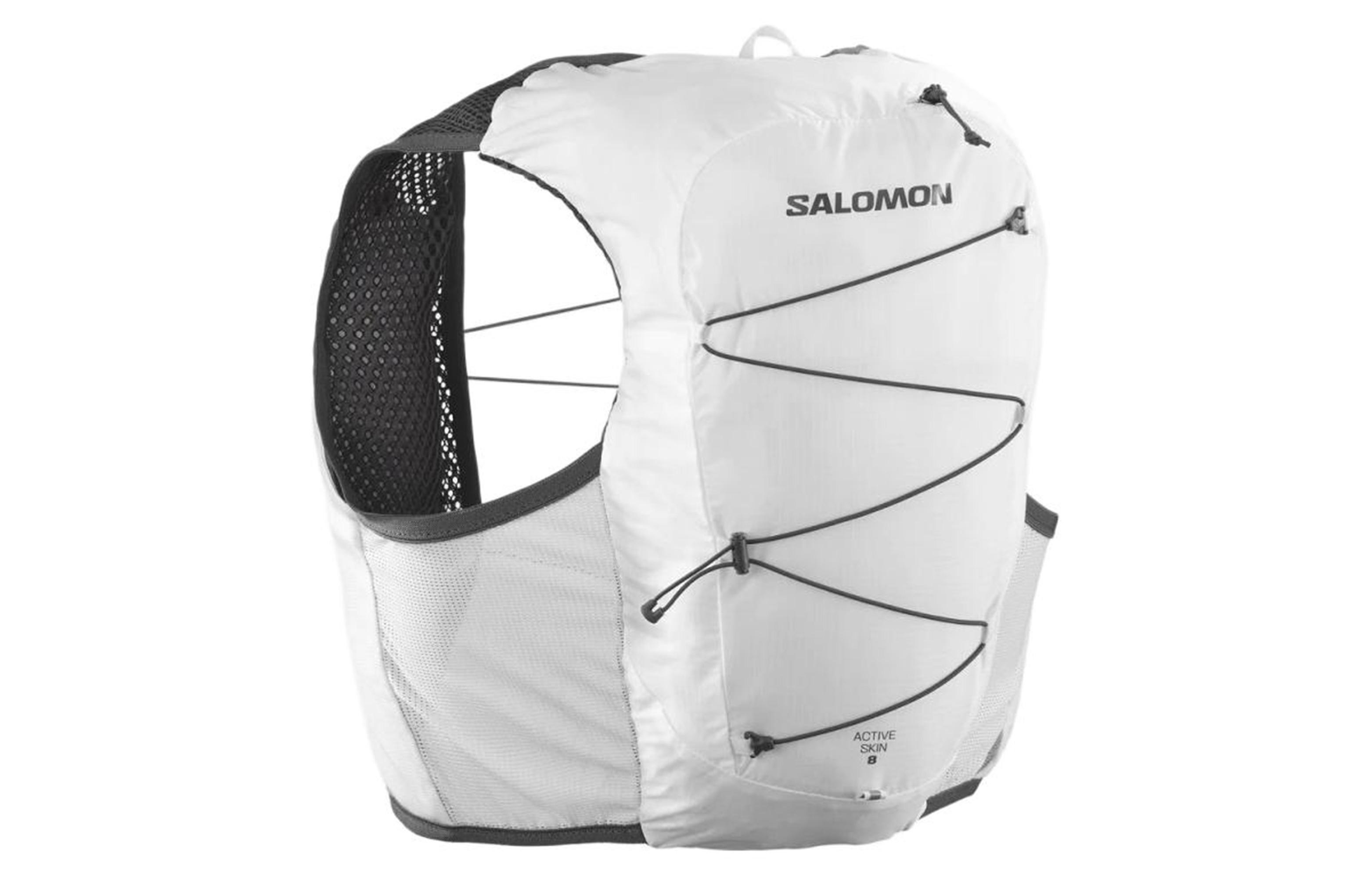 SALOMON 8L Backpack Outdoor Bag Nylon Black & White Unisex LC1928100 M