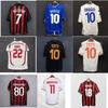 Vintage Jersey Football Jersey Classic AC Inter Mika Cabaggio Ronaldo Maldini Totti Jersey
