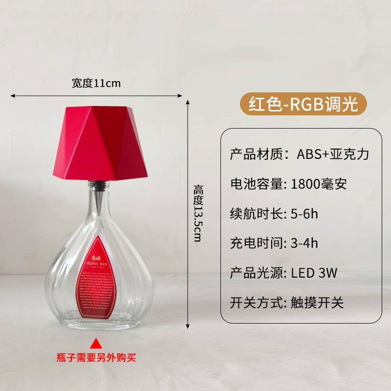 Tall Metal Desk Lamp Wine Headlamp Bar Clear Bar Cafe Ambient Light Mushroom Lamp Ambient Desk Lamp Bud Lamp