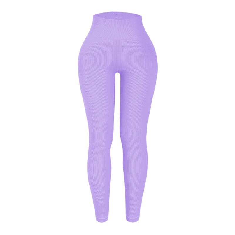 Threaded Peach Hip High Waist Quick Drying Seamless Breathable Abdominal Compression Tight Fit Fitness Pants Yoga Pants For Women