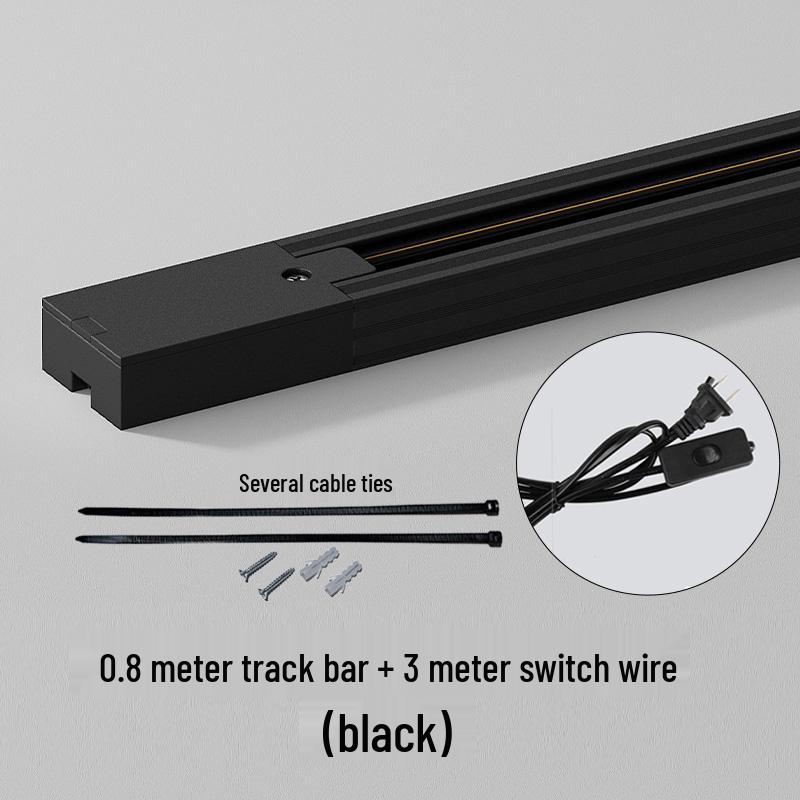 Copper Rail LED Plant Spotlight: Universal Aluminum Track Light Connector, 0.5m Rail