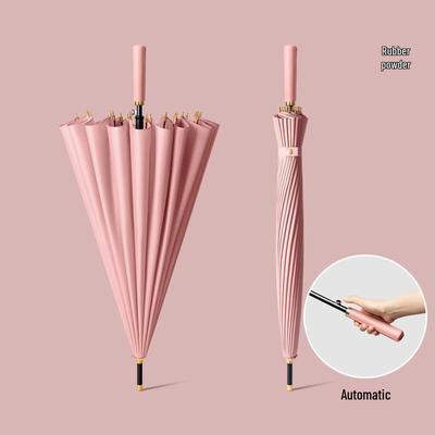 Kadenou 24-Rib Semi-Automatic Straight Business Umbrella for Two