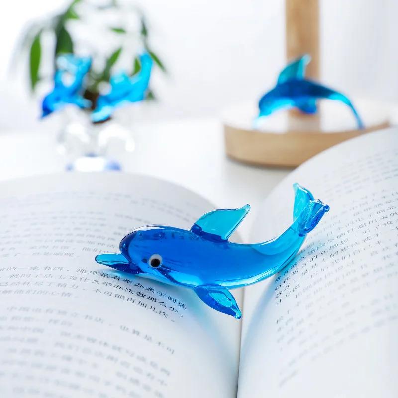 Neue Kreative Dekoration Niedliche Kleine Delfin Serie Schreibtischdekoration Glas Wohnzimmerdekoration Heimdekoration Delfin Glas