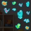 Easy to Apply Wall Graphics for Home Luminous Cartoon Dinosaur Sticker, Self-Adhesive Decorative Indoor And Outdoor Decorations Waterproof PVC Decals
