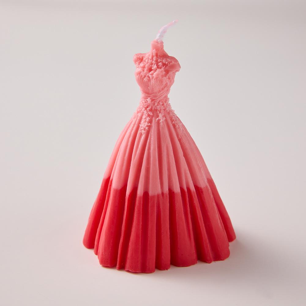 

Elegant Handmade Wedding Dress Scented Candle - Perfect High-End Wedding Favor
