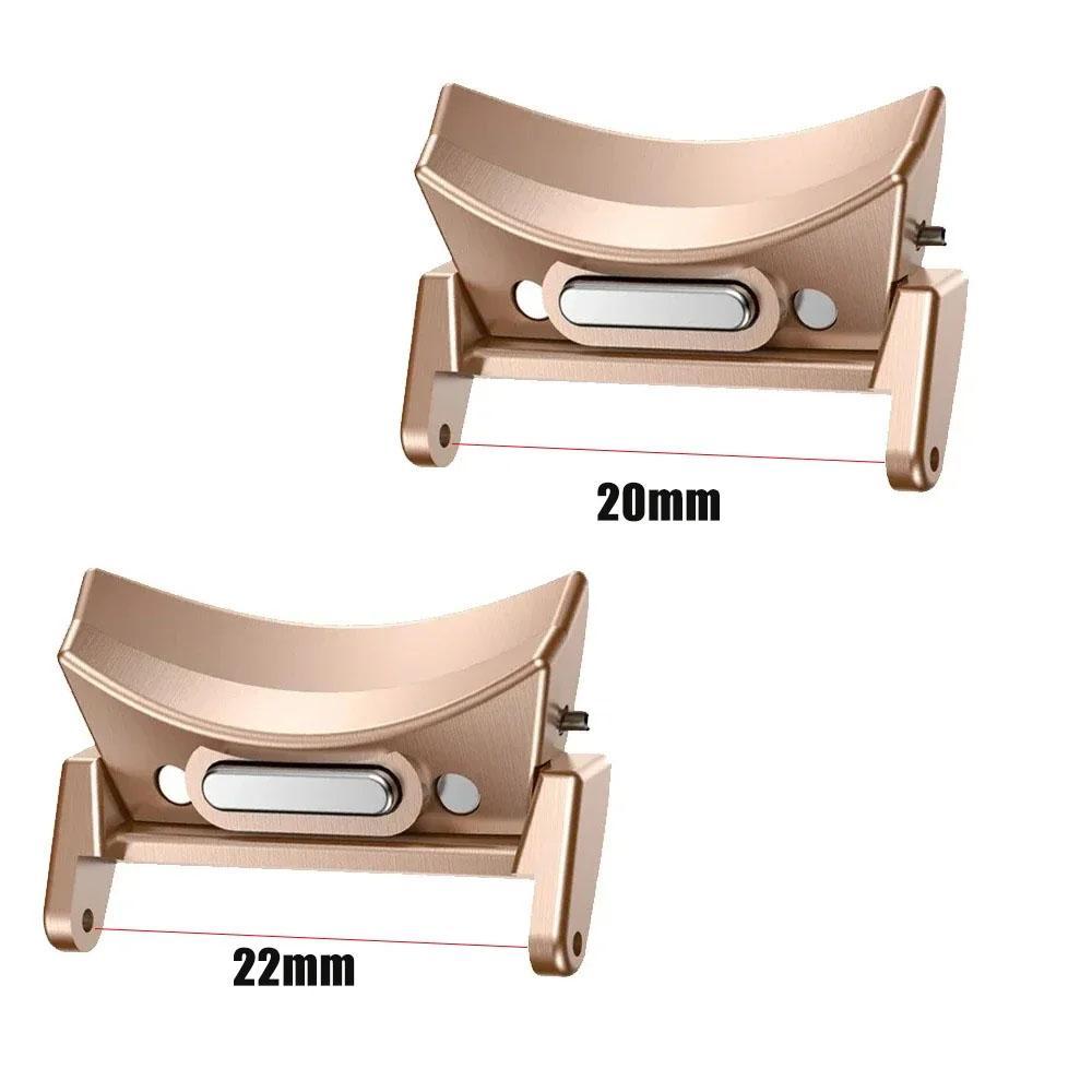 1Pair Quick Fit Connector for Samsung Galaxy Watch 6 5 4 40 44mm for Galaxy Watch6 Classic 47 46 43 44mm Tainless Steel Adapter