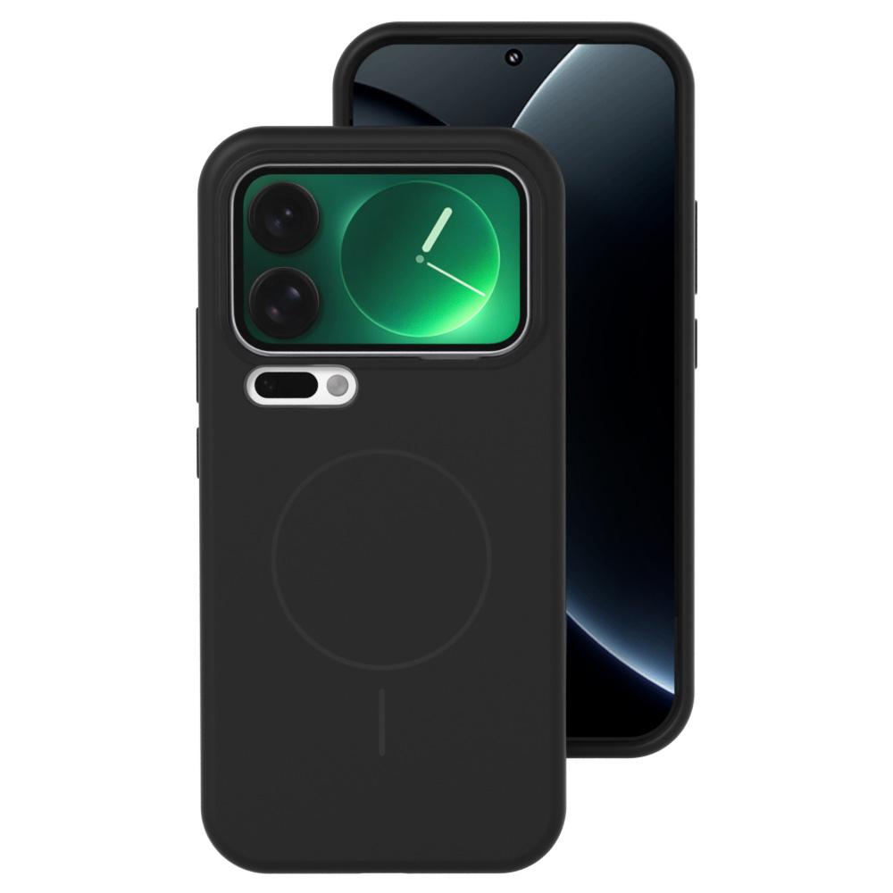 For Xiaomi 17 Pro Max Liquid Silicone Magnetic Case Skin-Touch Phone Cover