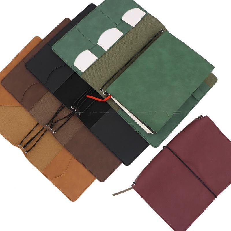 A1 Vintage Leather Notebook Cover Strap Notepad Protector Pu Book Sleeve for Journal Notebooks Planner Sketchbook