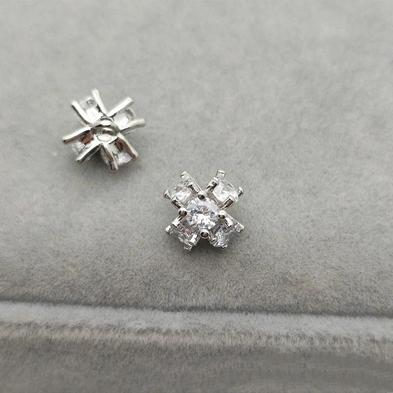5 Stück/Los Luxus Kristallknöpfe Zirkonia Knopf für Kleidung Dekorative CZ Näh Strassknöpfe für Kaschmir Cardigan