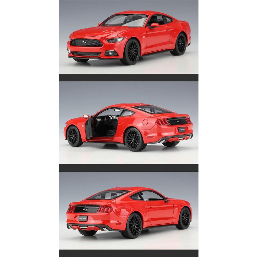 Welly 1/24 2015 Ford Mustang GT Shelby Alloy Sports Car Model Diecasts Metal Racing Car Vehicles Model Simulation Kids Toys Gift
