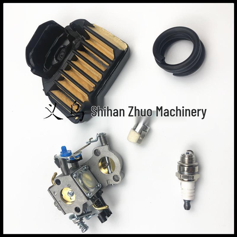 Husqvarna 455/460/455E Chainsaw Carburetor Kit: Includes Air Filter & Fuel Line