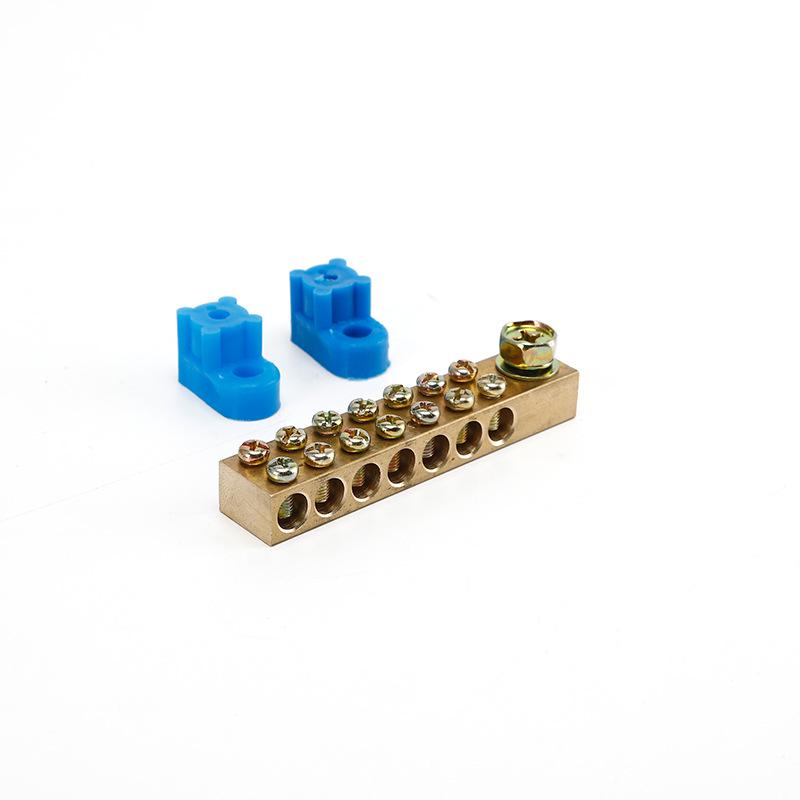 9x18/12x18 Pure Copper Double Row Grounding & Neutral Busbar with Terminals
