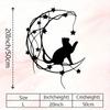 Vintage Cat and Moon Metal Wall Art Starry Night Weather Resistant Iron Decor Indoor Outdoor Farmhouse Living Room Christmas Gift