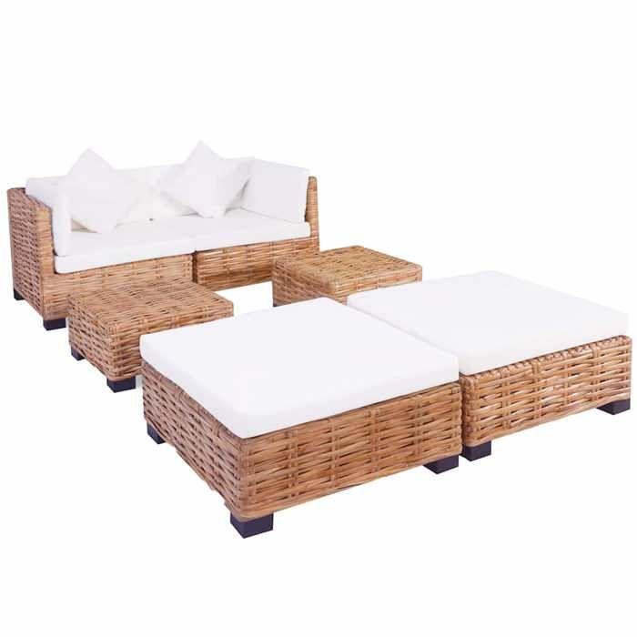 VidaXL Jeu de Canapés 16 pcs Salon de Jardin Mobilier de Patio Meubles de Terrasse Mobilier d'Extérieur Arrière-cour Véranda 244625