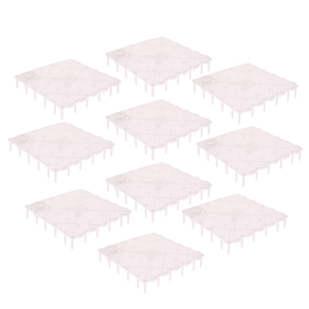 10 штук Разделитель сетки Поддон Аквариумный бак Дно Песок Гравий Изоляция