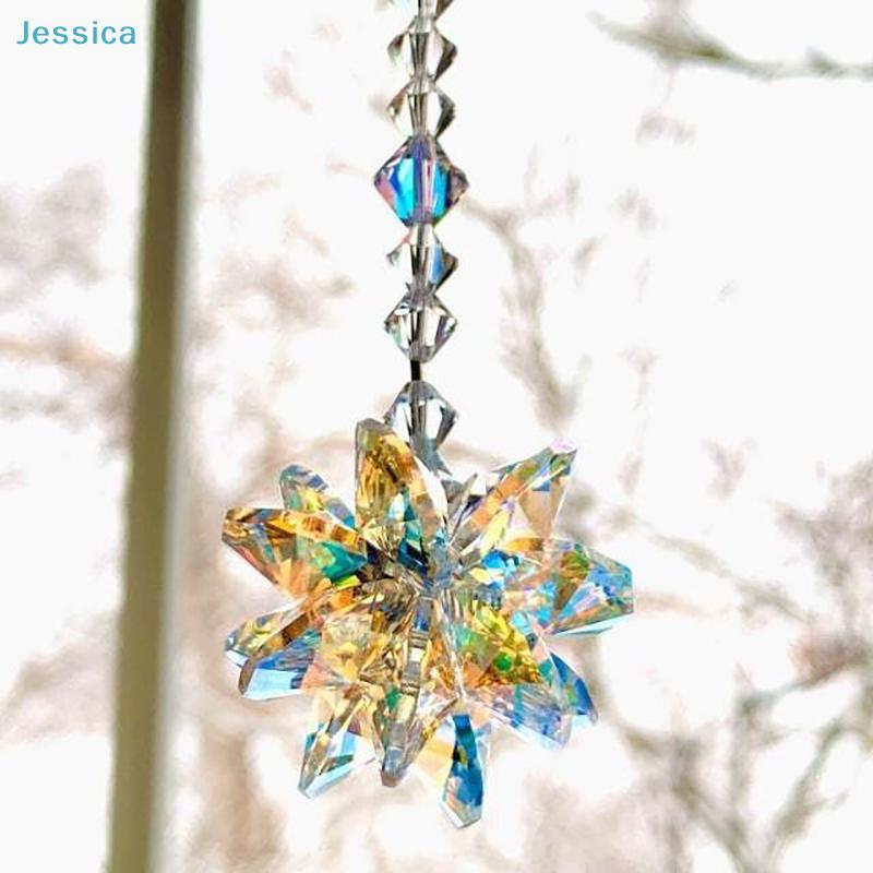 Hanging Crystal Prism Suncatcher – Colorful Rainbow Maker For Windows Gardens Gifts