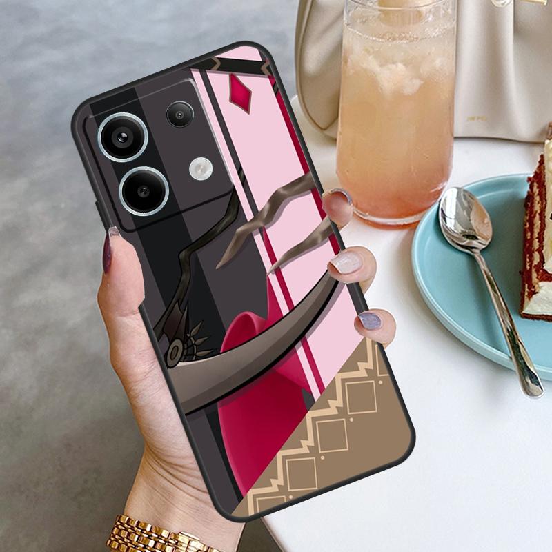 Hololive Mori Calliope Case For Xiaomi Redmi Note 13 Pro 12 11 10 9 Note 12S 10S 11S 9S Redmi 12 10C 12C 13C Cover