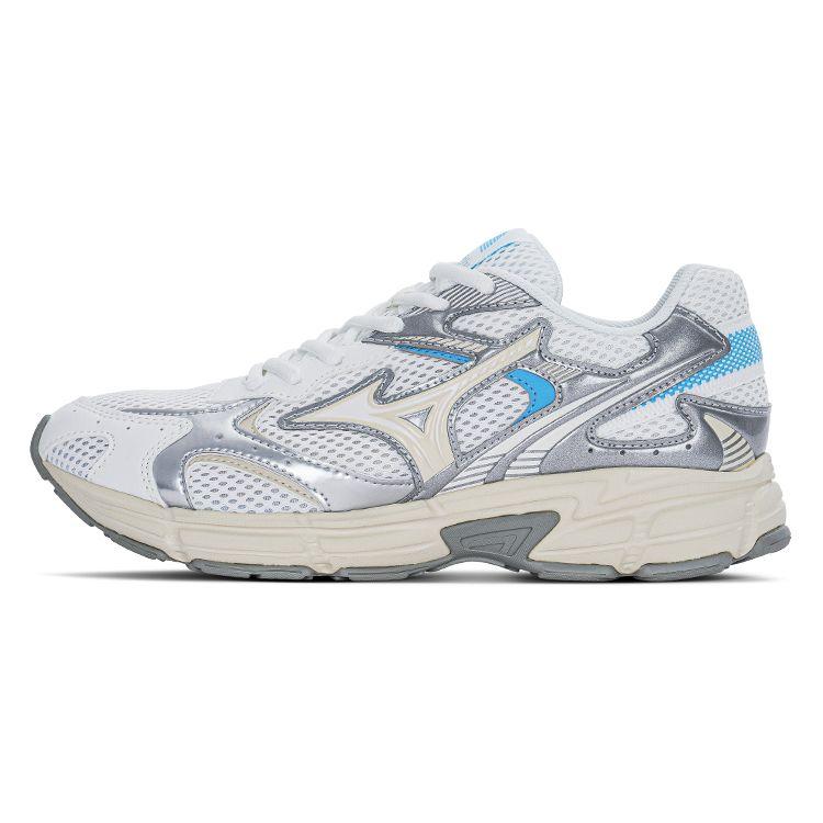 Mizuno Speed 2K Comfortable Versatile Mesh Shock Absorbing Durable Breathable Low Top Running Shoes Unisex sneaker White Silver Blue D1GH222918