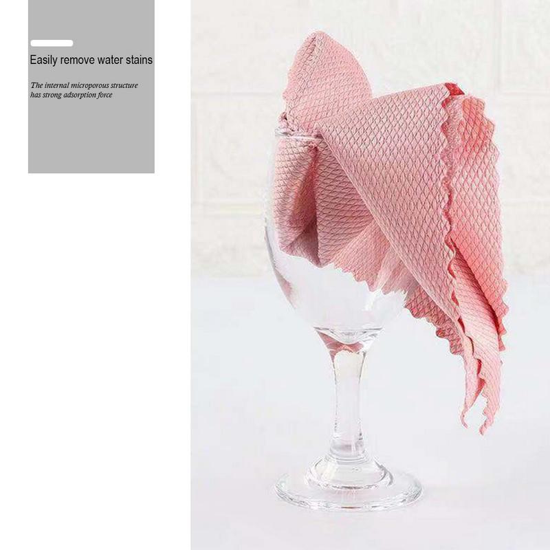 5/10pcs Special Fish Scale Wipes For Glass Cleaning Housework Cleaning Cloth