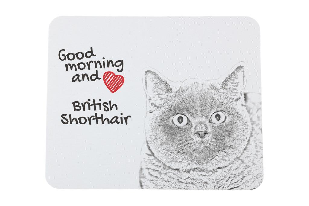 British Shorthair - mouse pad com estampa, pad de gato personalizado, gadget exclusivo para um trabalhador de escritório da marca Art-Dog