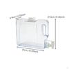 Water Container with Spigot Transparent Clear Beverage Dispenser for
