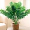 Artificial Areca Palm Plant Fake Tropical Palm Tree UV Resistant Faux Green Plant for Sunday Floral Arrangement Hawaiian Luau Jungle Beach Party Decor