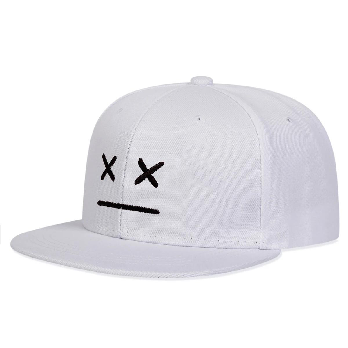 

Unisex Xx Smiley Face Embroidery Hip-Hop Hats Spring Autumn Outdoor Adjustable Casual Baseball Caps Sunscreen Hat Sports Cap